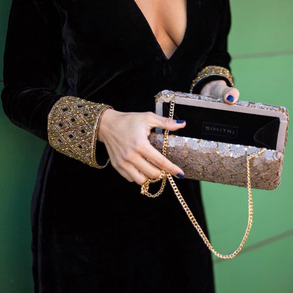 Gray Kitsch Clutch