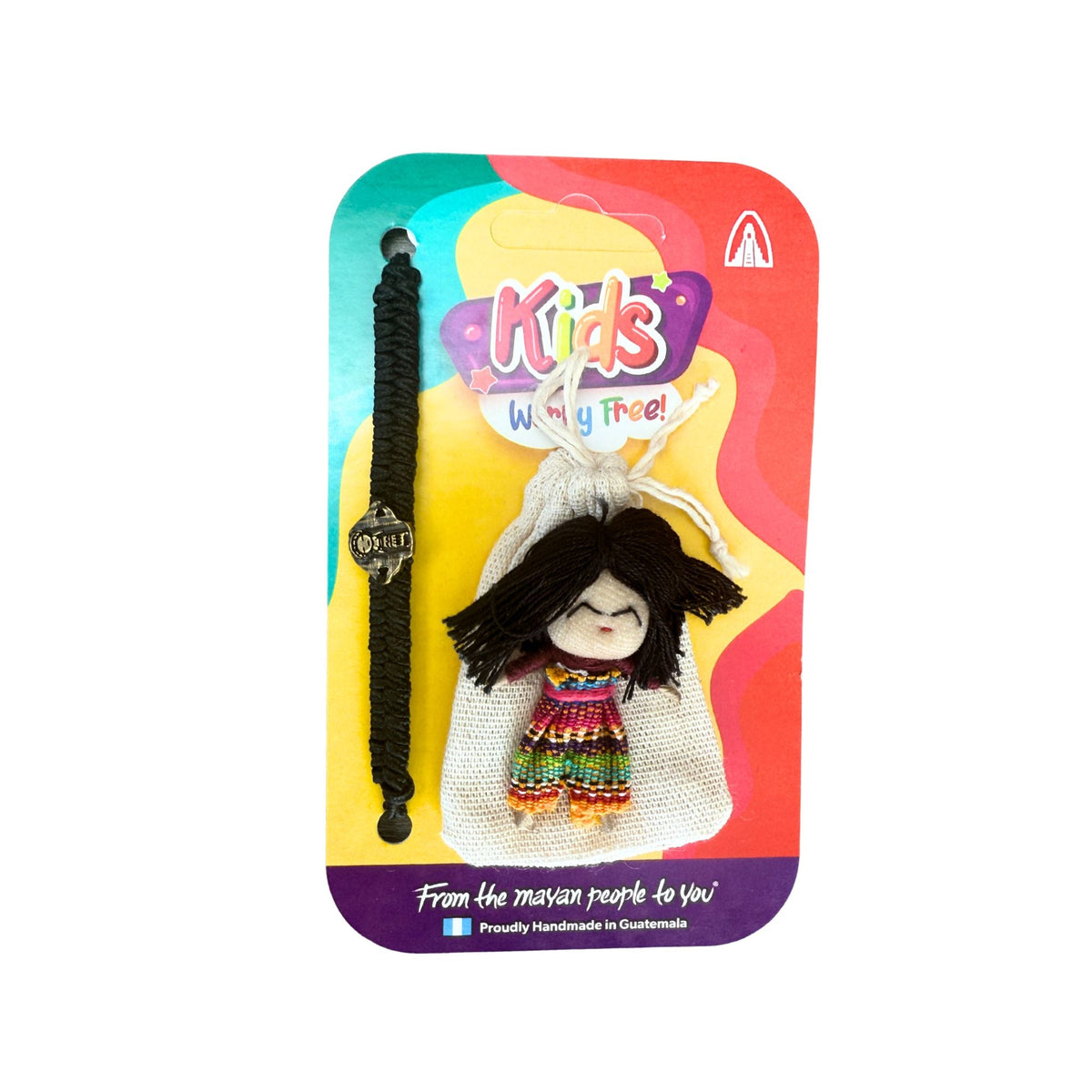 Guatemalan Worry Doll with Bracelet