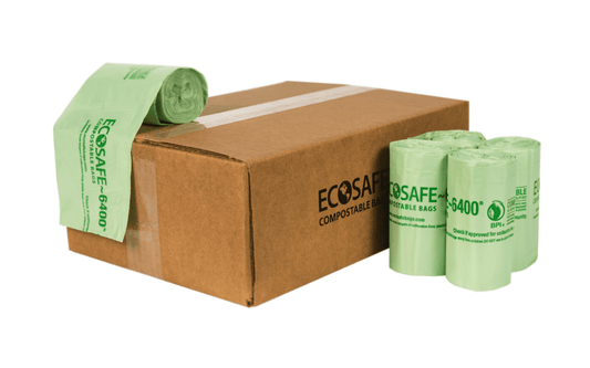 EcoSafe Zero Waste Compostable Bags 7 Gallon, 18 x 25 in, SKU HB1825-6 - Osadia Concept Store
