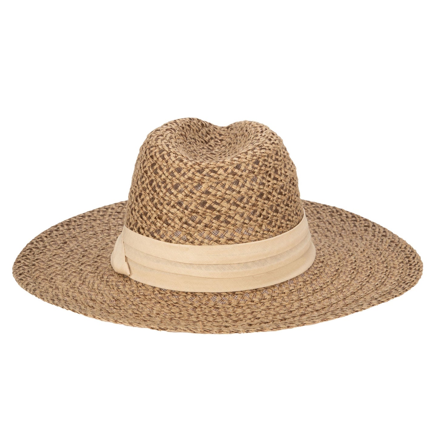 Well Crafted Fedora - Braided Hemp Fedora with Pleated Band