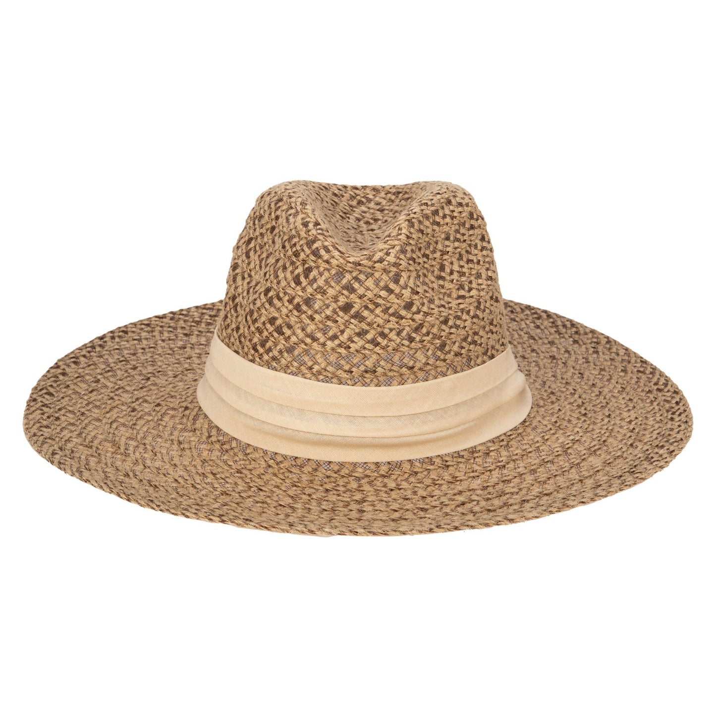 Well Crafted Fedora - Braided Hemp Fedora with Pleated Band