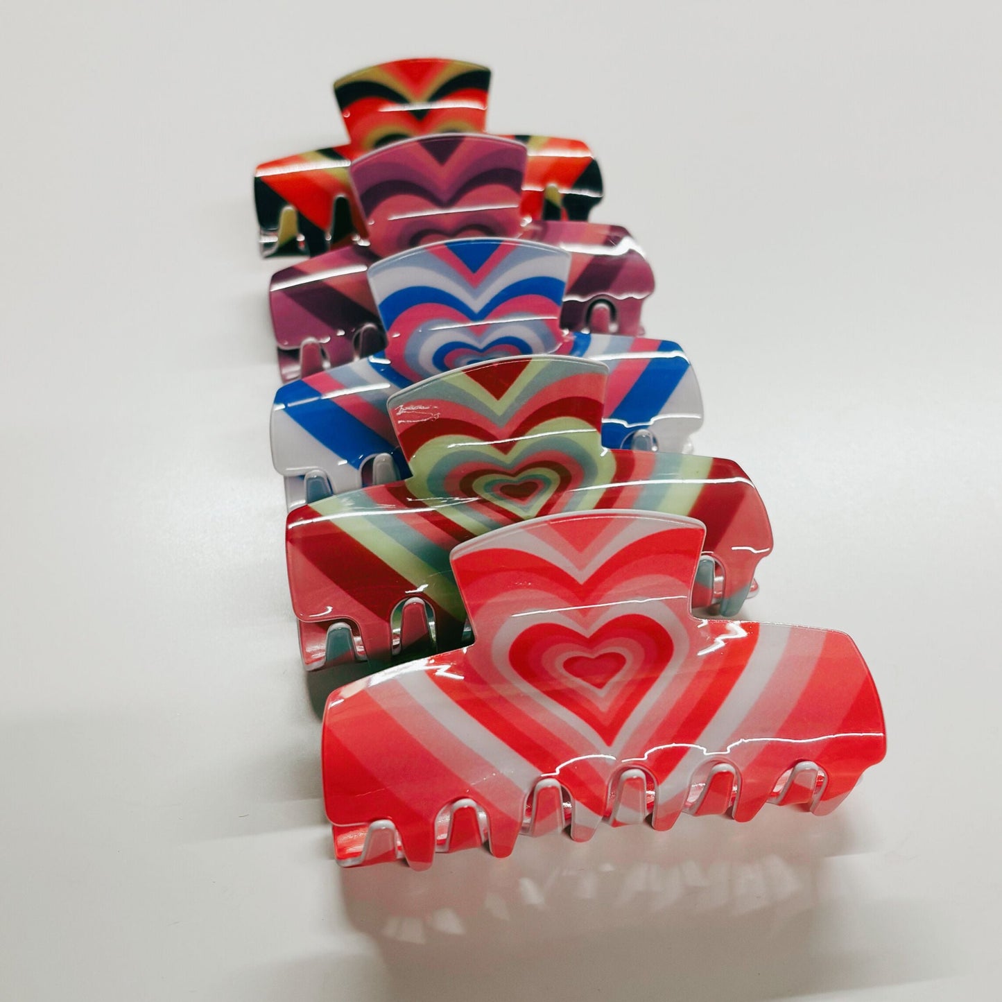 Hair Clip Gift Box | Groovy 70s Hair Claw Clips Set of 5