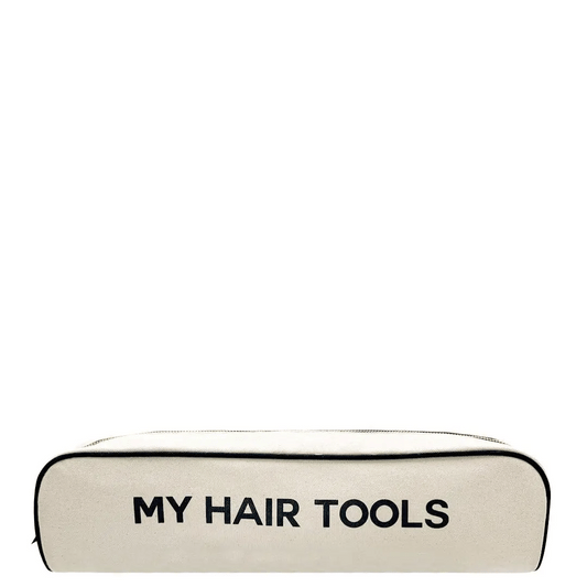 Roomy Hair Wrap Tools Travel Case, Cream