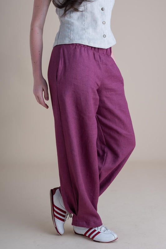 Crescent Moon Pants in Orchid