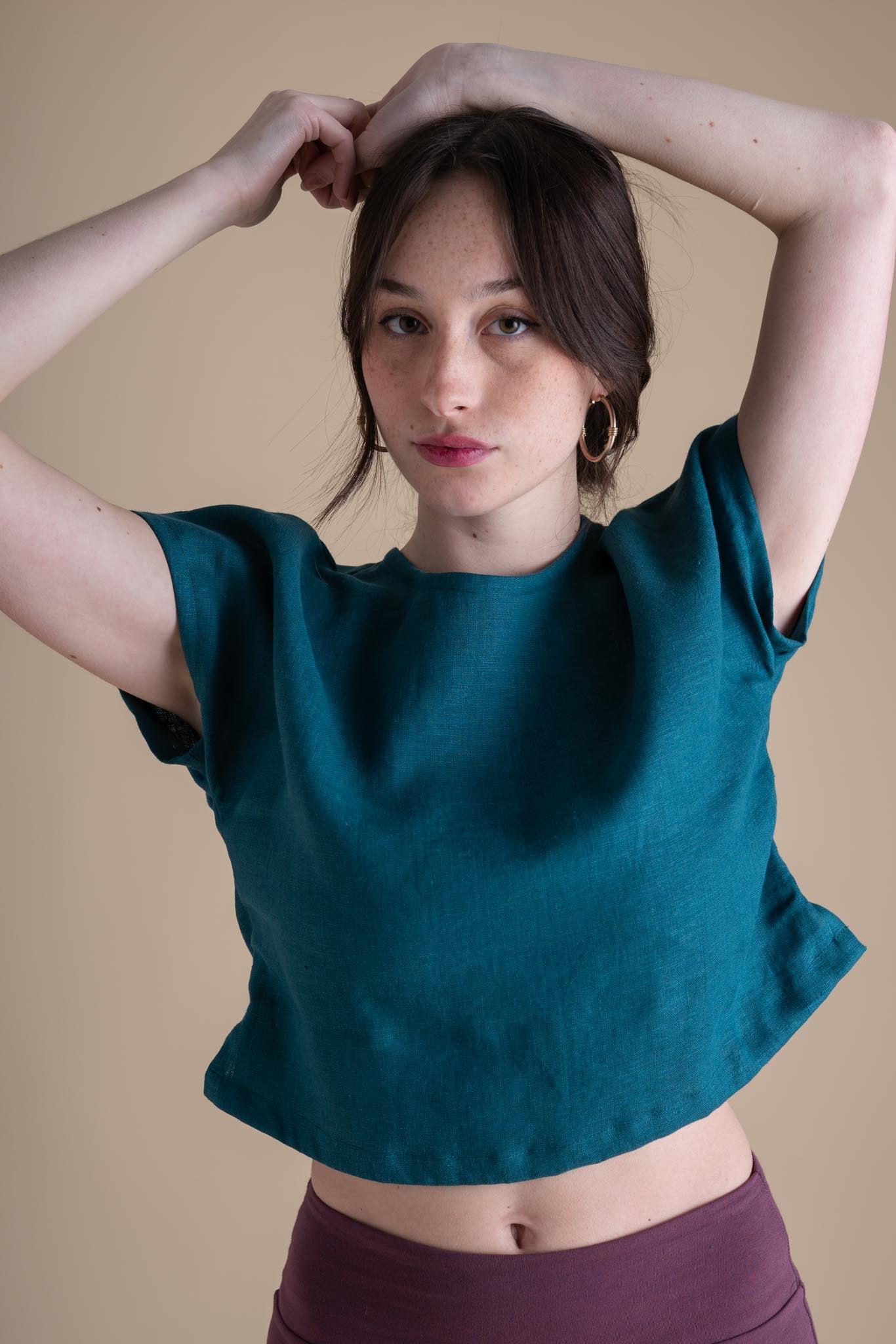 Painter Top (Updated) in Peacock