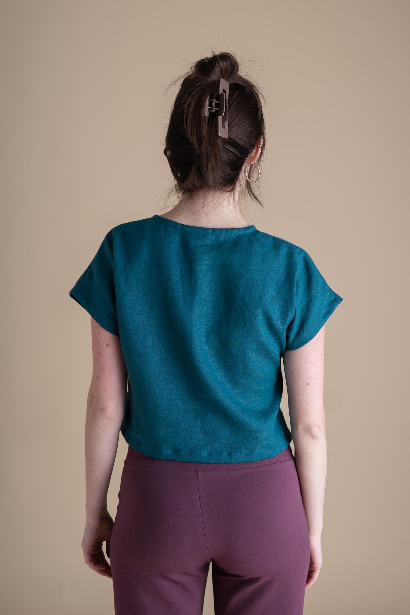 Painter Top (Updated) in Peacock