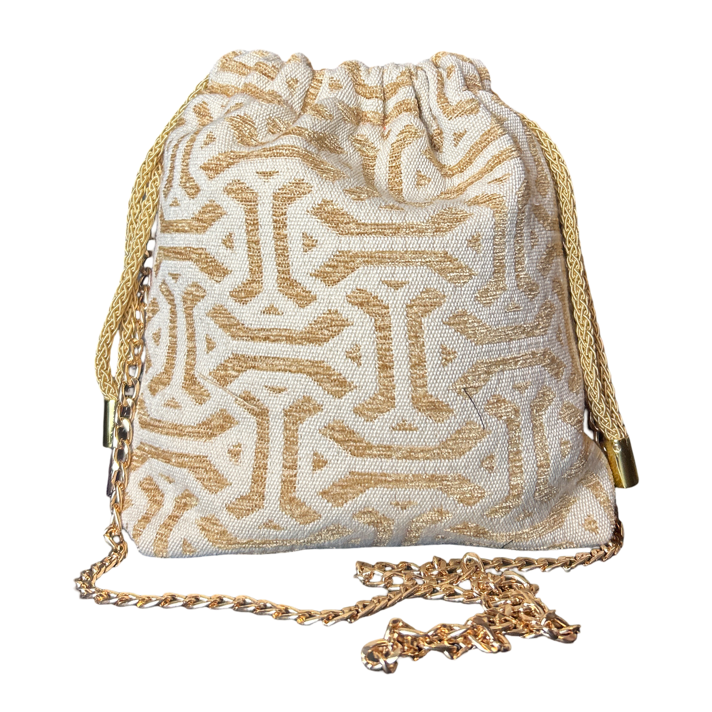 Astrologie Dies et Hore Vintage Scarf Drawstring Crossbody Bag
