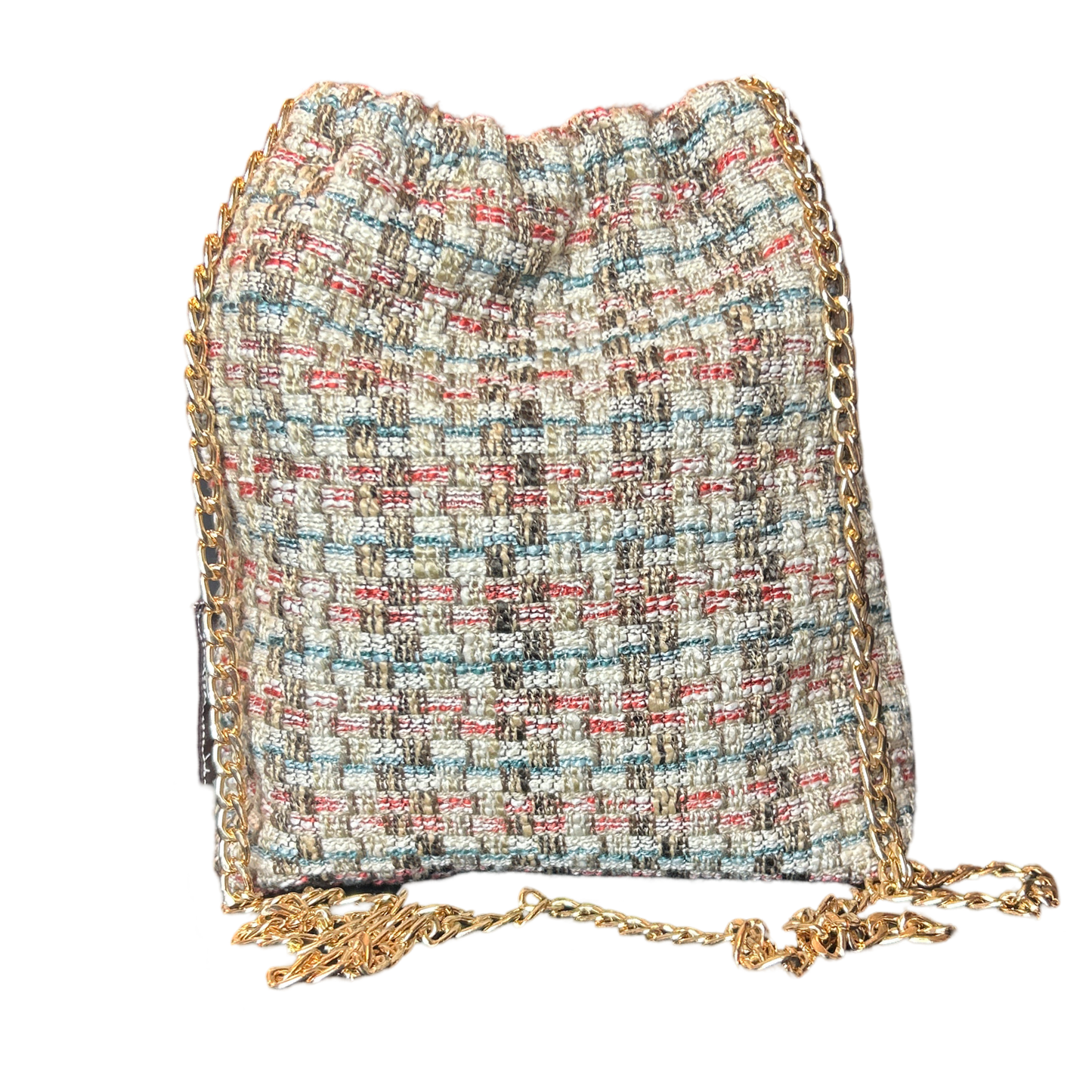 Haute Parure Vintage Scarf Drawstring Crossbody Bag