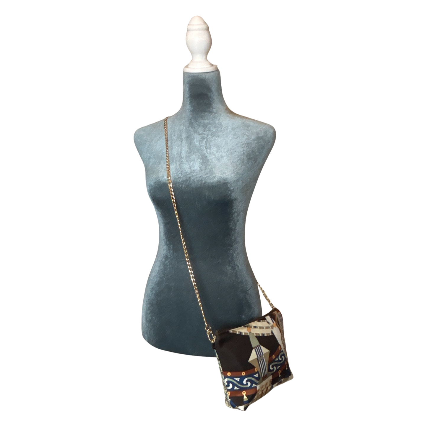 Haute Parure Vintage Scarf Crossbody Bag