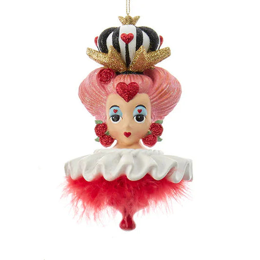 6" Holly Hats™ Queen of Hearts Hat Ornament by Kurt Adler
