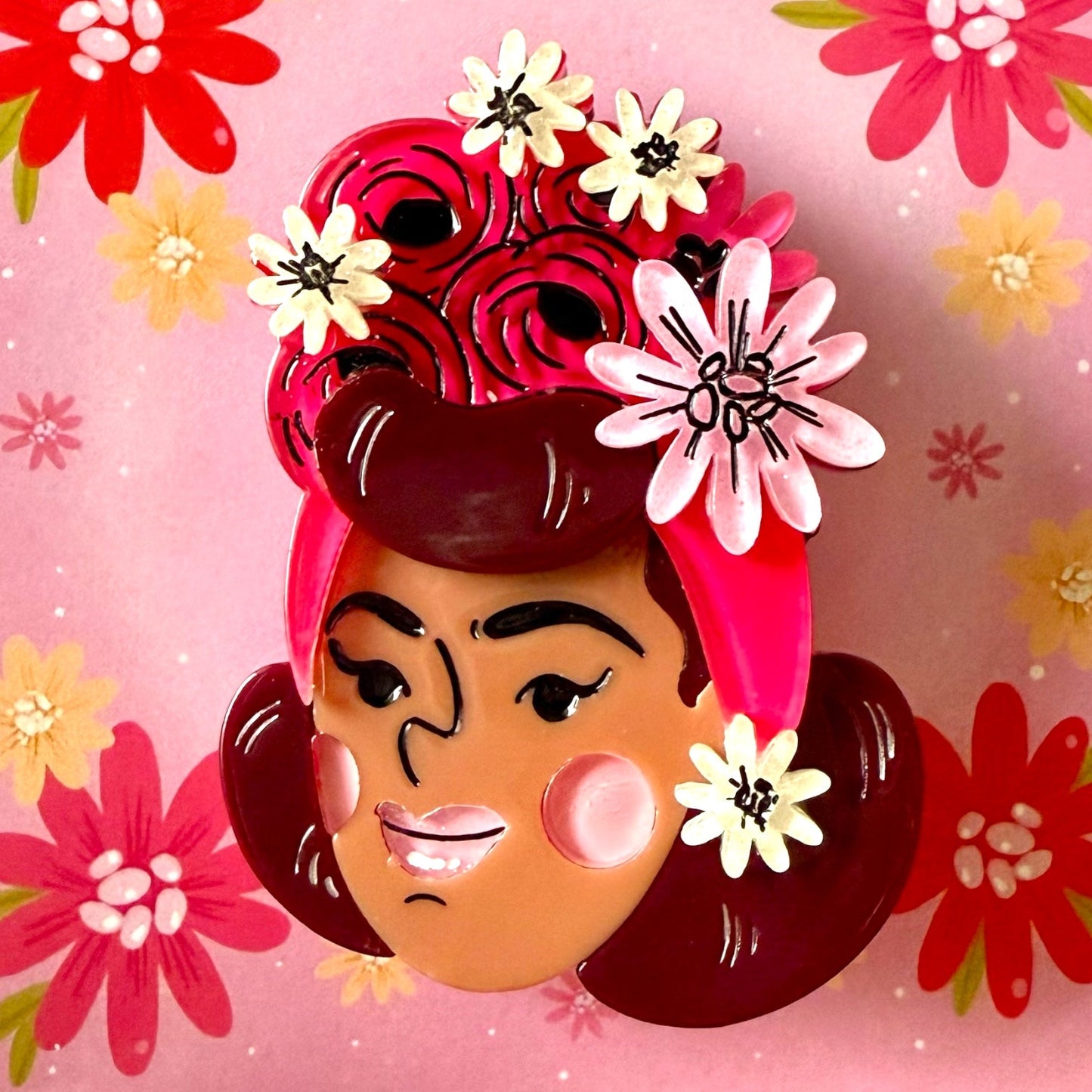 Rosita Brooch by Marla VonDuta x Lipstick & Chrome