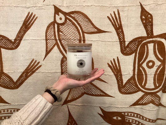100% Natural Soy Wax Candle scented with organic essential oils