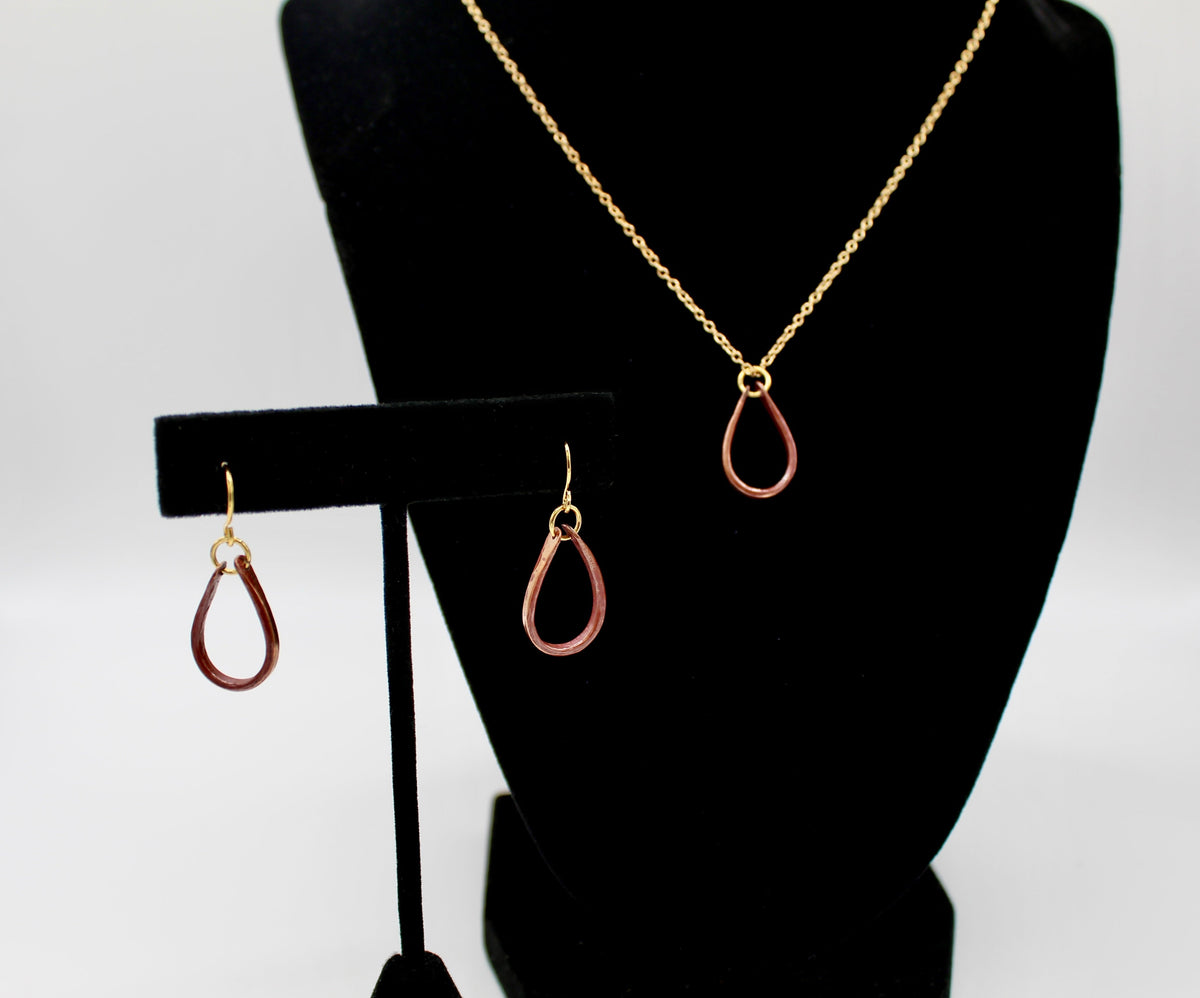 Expressions Earrings | Automotive Copper Wire | Gold Plated Ear Wire