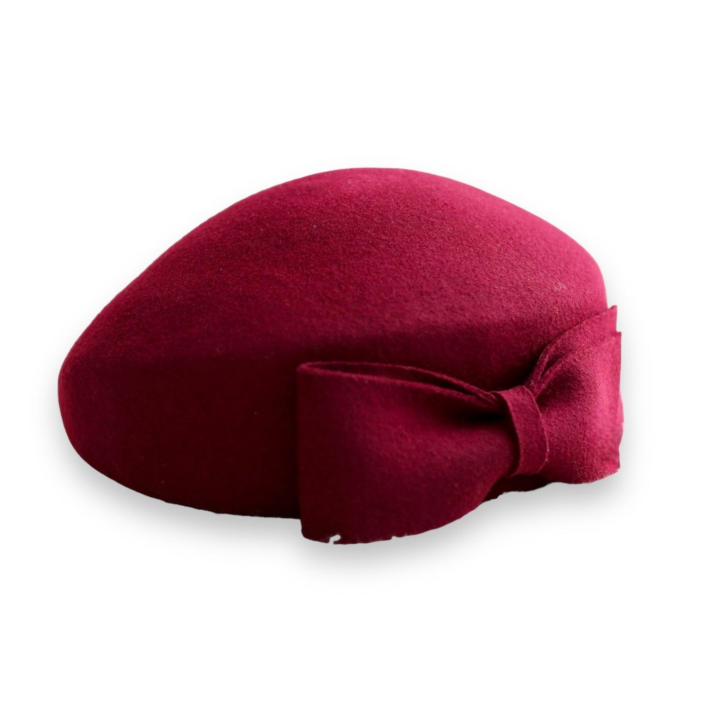 The Head-Turner Structured Beret by Lipstick & Chrome -WINE
