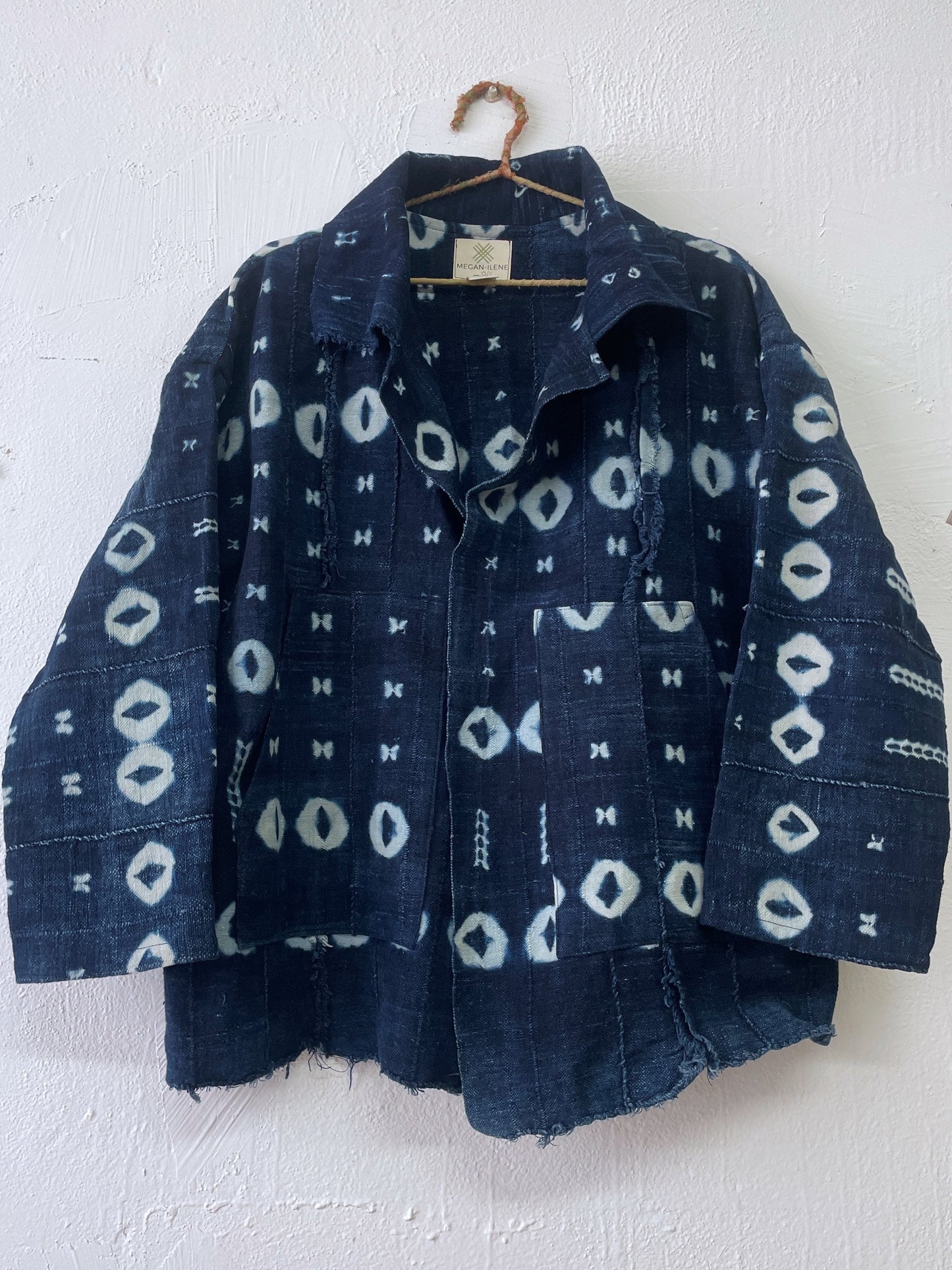 Vintage Bogolan & Natural Indigo Chore Jacket