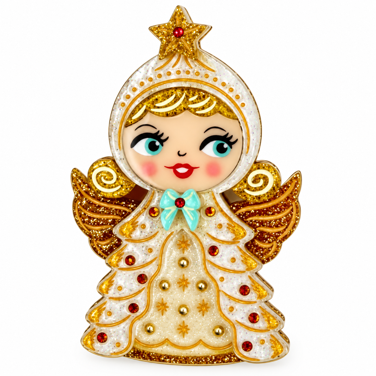 Heavenly Holiday Brooch by 50's Vintage Dame x Lipstick & Chrome