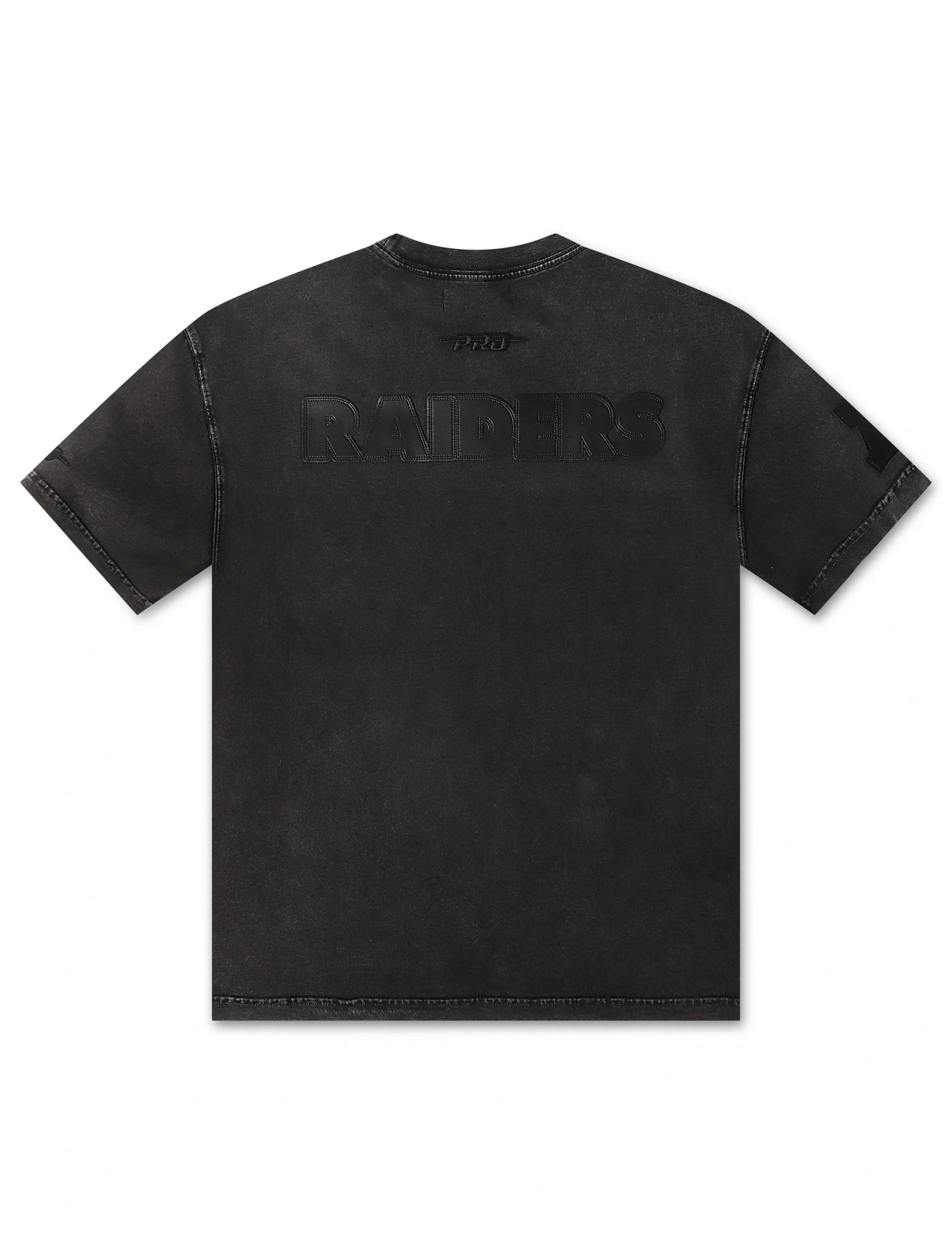 Pro Standard Raiders All-Over Logo Tee - Washed Black