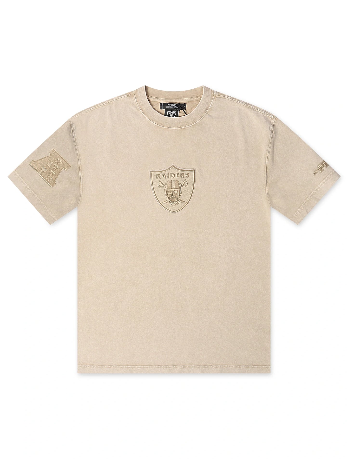 Pro Standard Raiders Logo Tee - Vintage Beige
