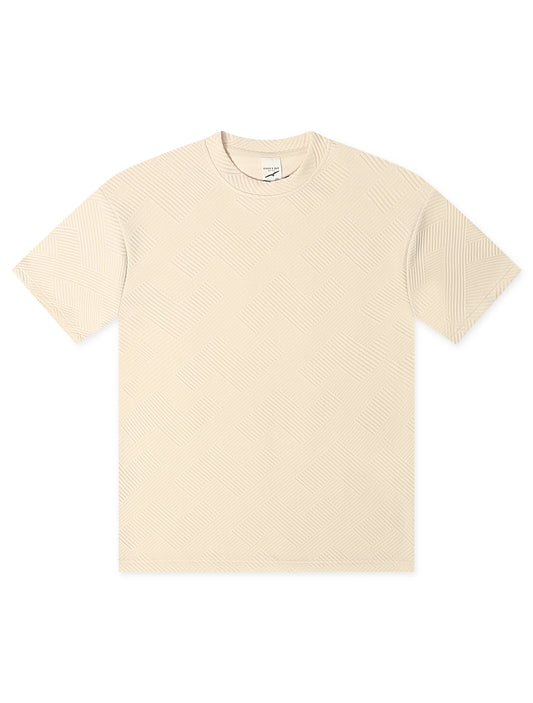 Denim Exchange Knit Tee - Ivory