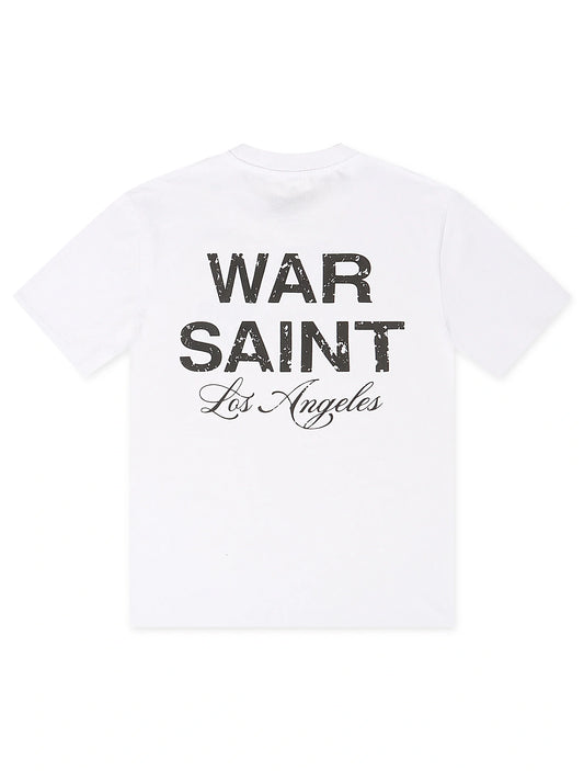 Warsaint LA Script Tee - White/Black