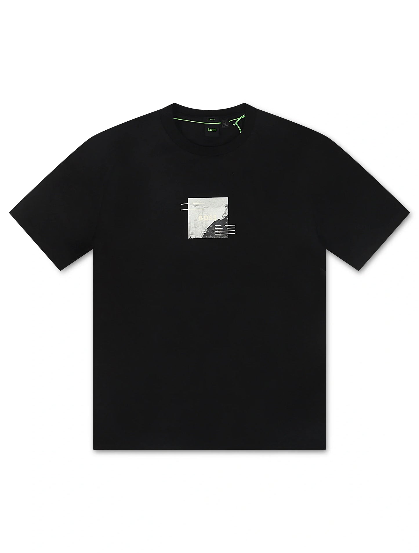 Boss Green Stripe Zone Tee - Black