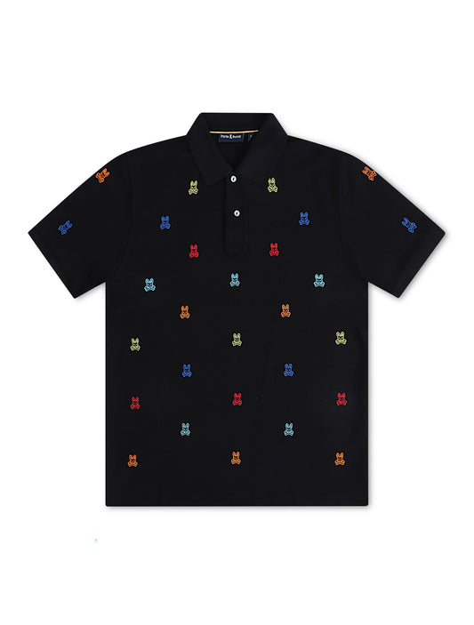 Psycho Bunny Bonham Pique Polo - Black