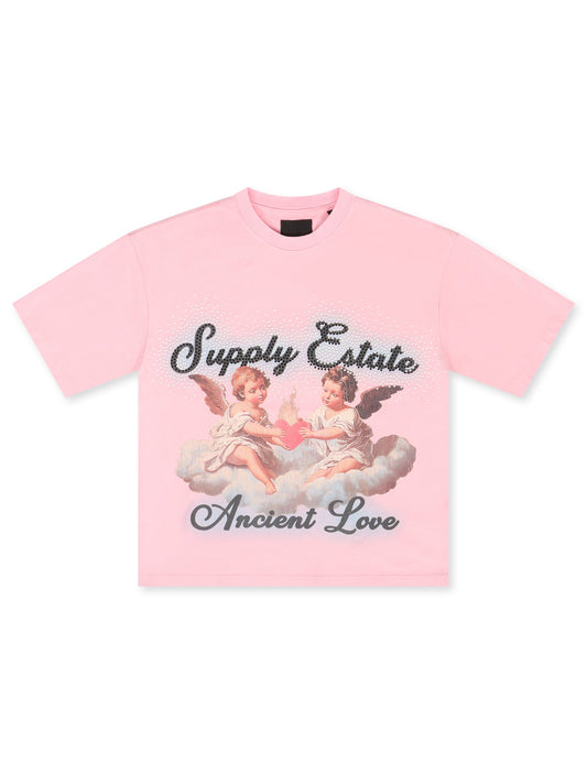 Supply West Supply Angels Boxy Tee - Angels Pink