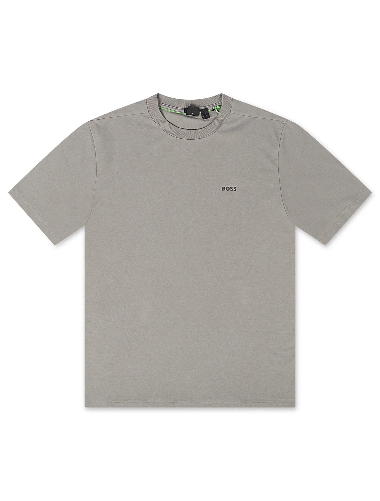 Boss Green Contrast Logo Tee - Grey