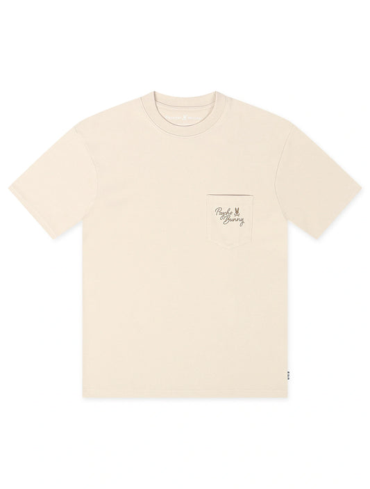 Psycho Bunny Desert Relaxed Pocket Tee - Natural Linen