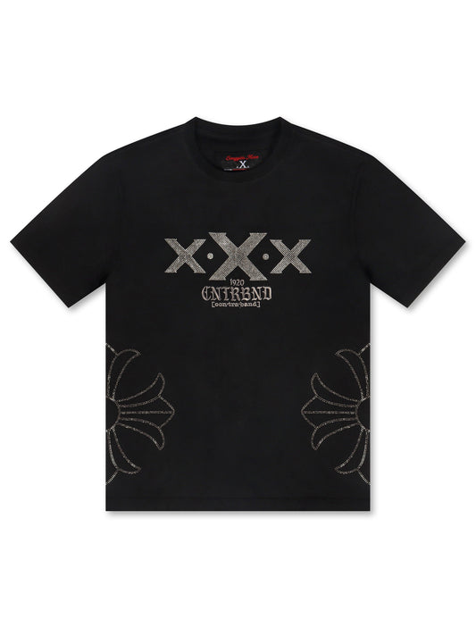 Smugglers Moon X Chain Knit Top - Black