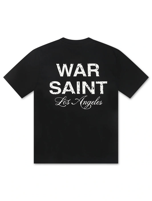 Warsaint LA Script Tee - Black/White