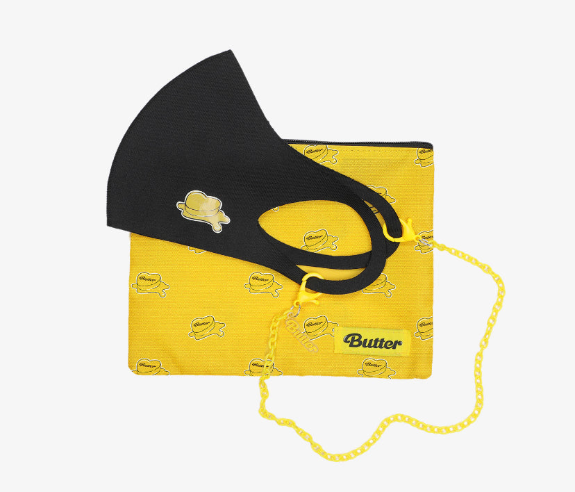 BTS Official Butter Merch - Mask Set (Black)