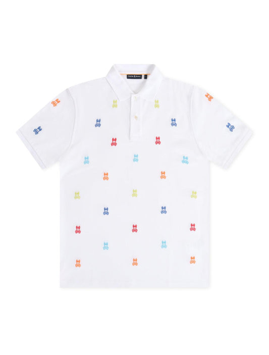 Psycho Bunny Bonham Pique Polo - White