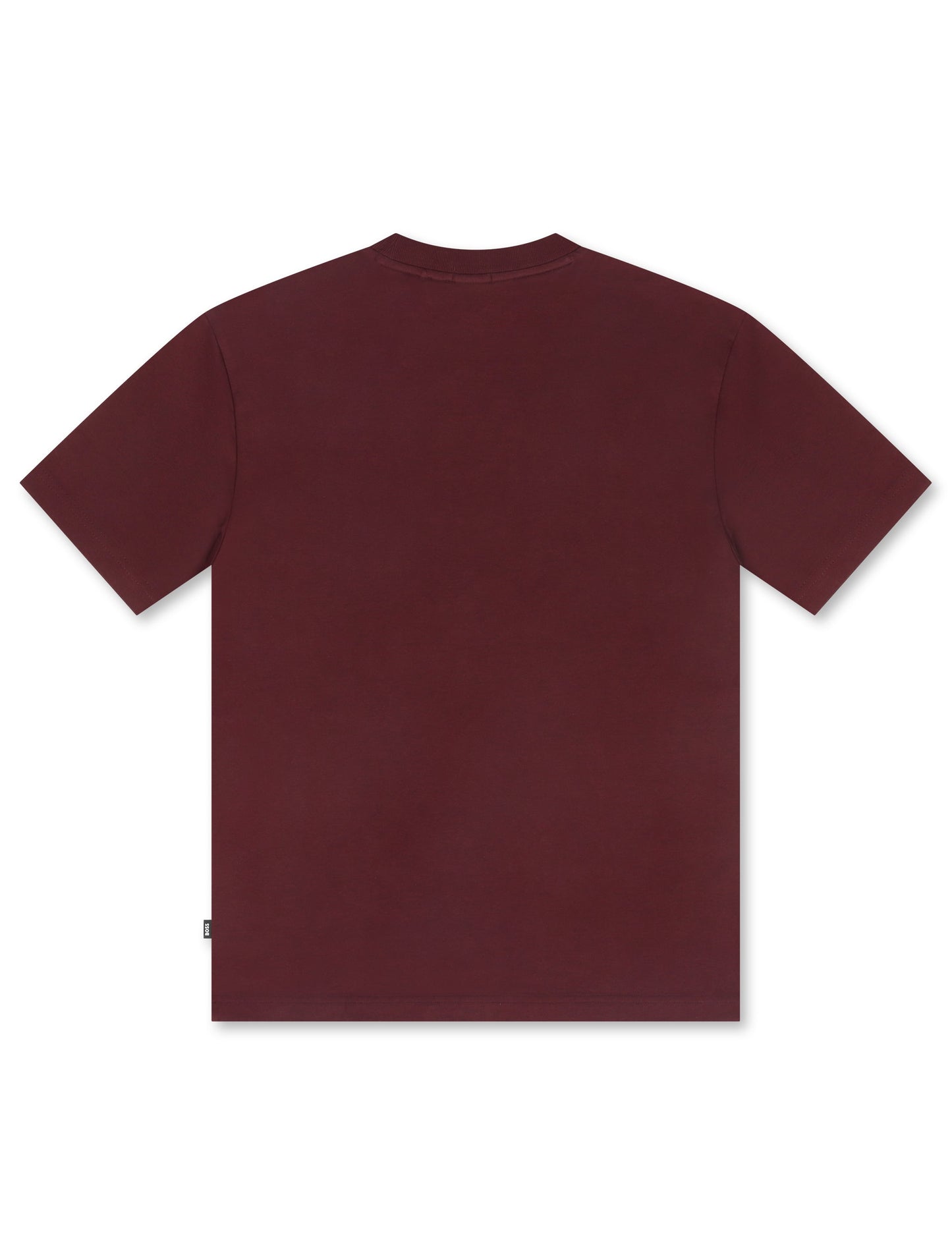 Boss Green Contrast Logo Tee - Burgundy