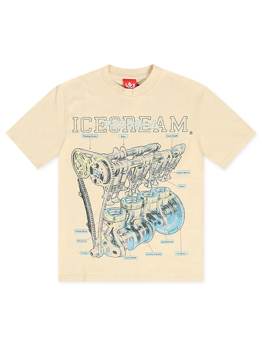 Icecream Motorhead Knit Tee - Fog