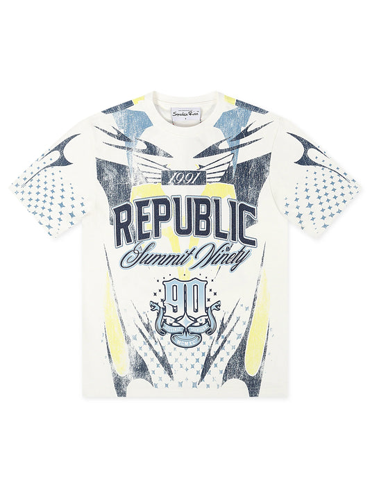 Smoke Rise Republic Tee - Boy Blue