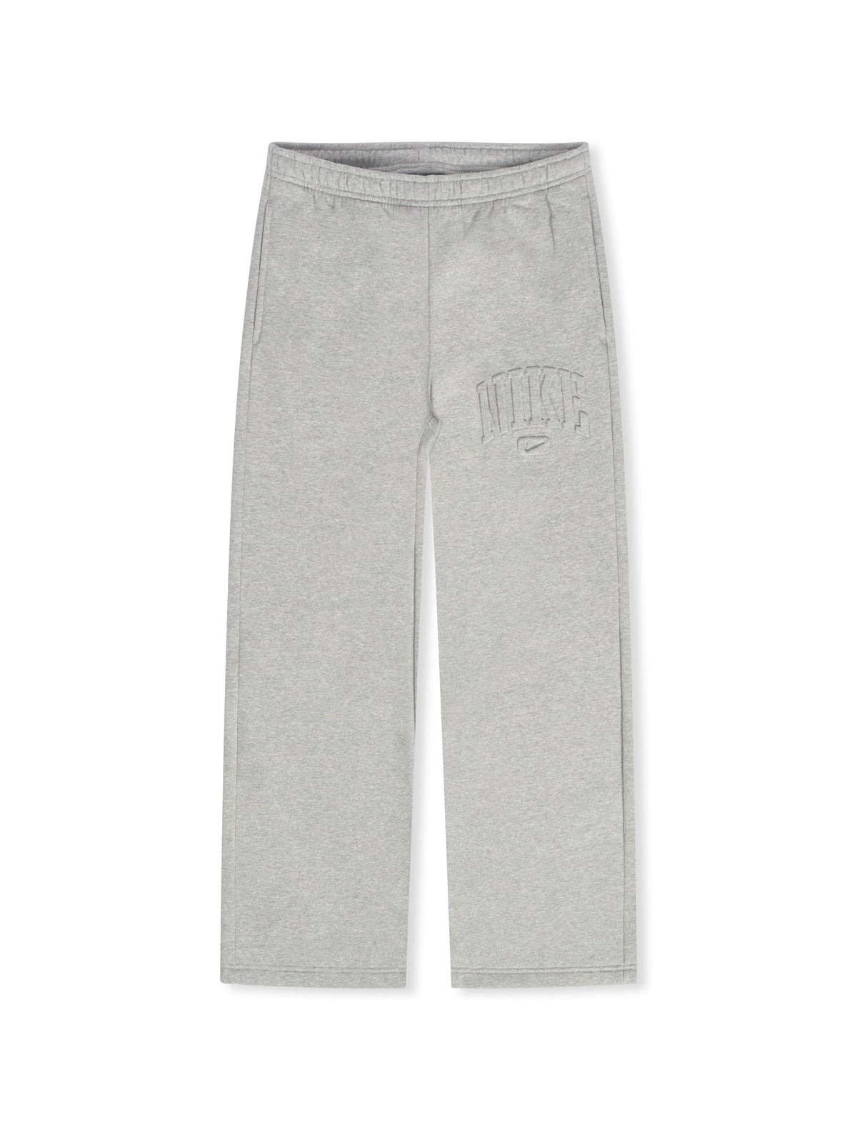 Nike Womens Studio Fleece Wide Leg Pants - Heather Grey