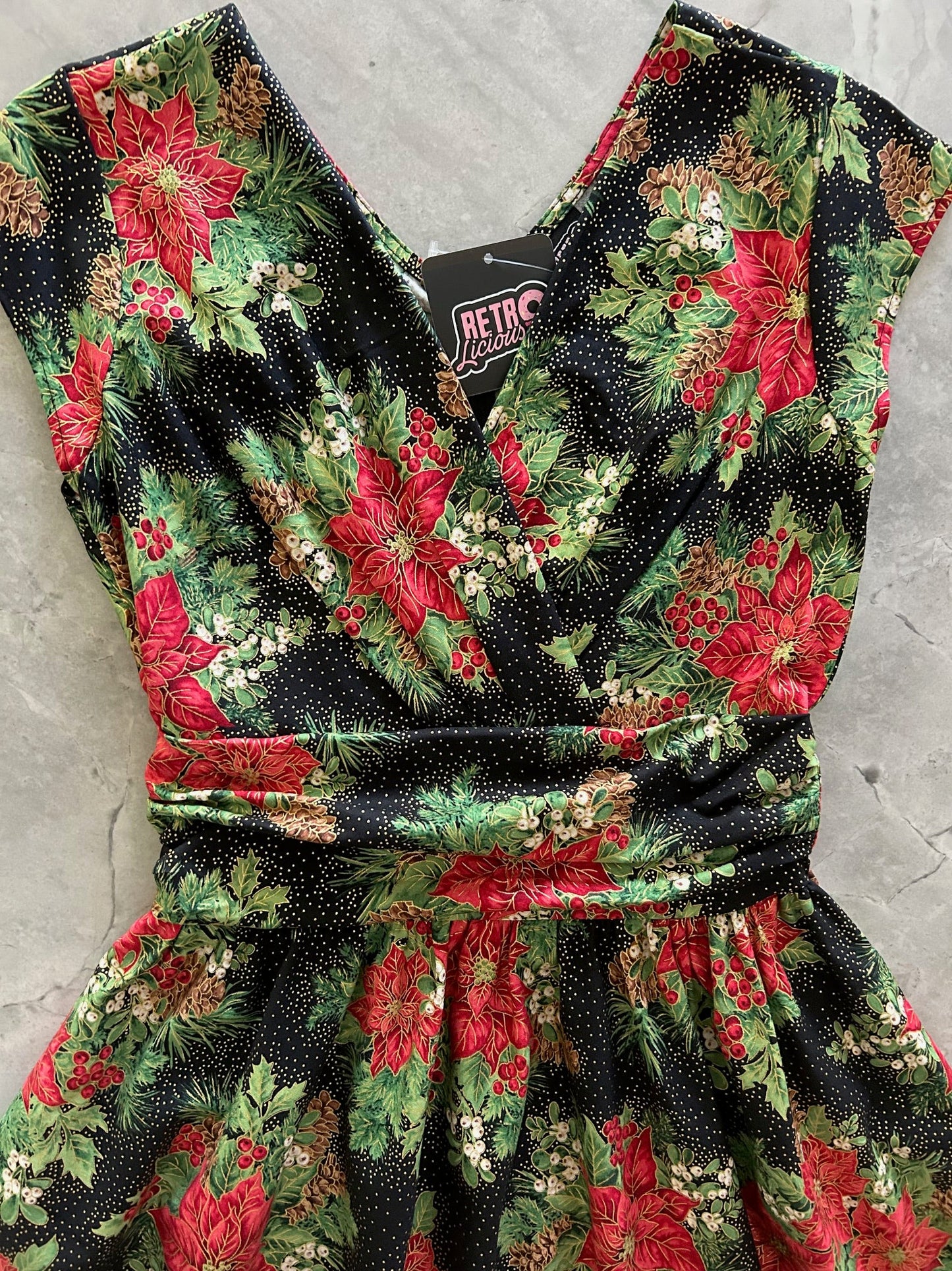 Poinsettia Greta Dress