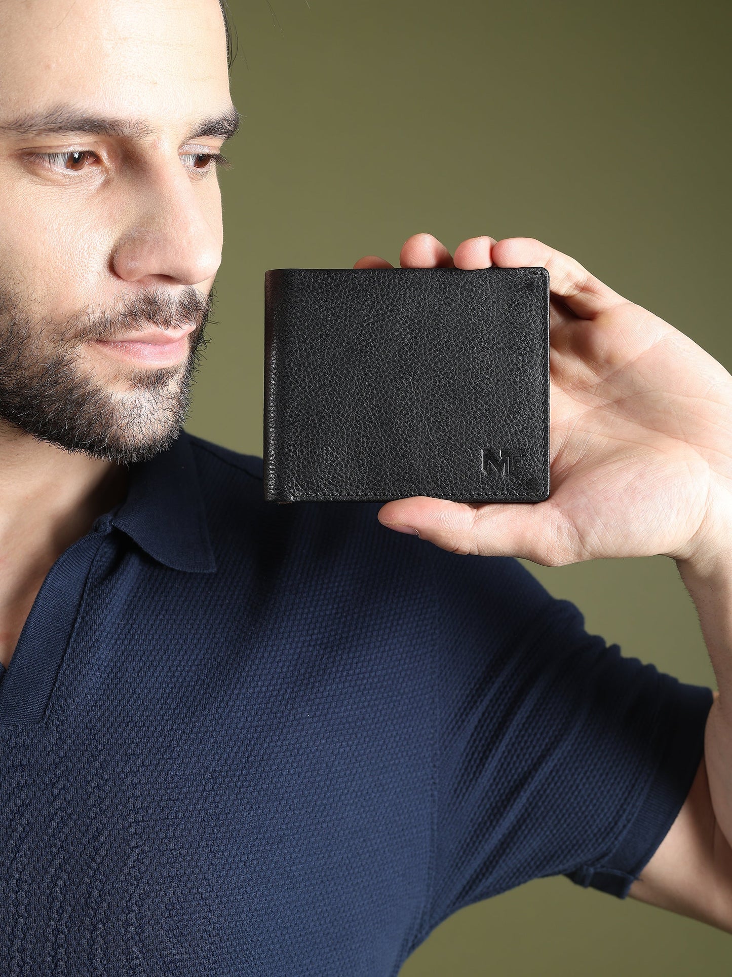 Black Minimal Contrast Wallet - Osadia Concept Store