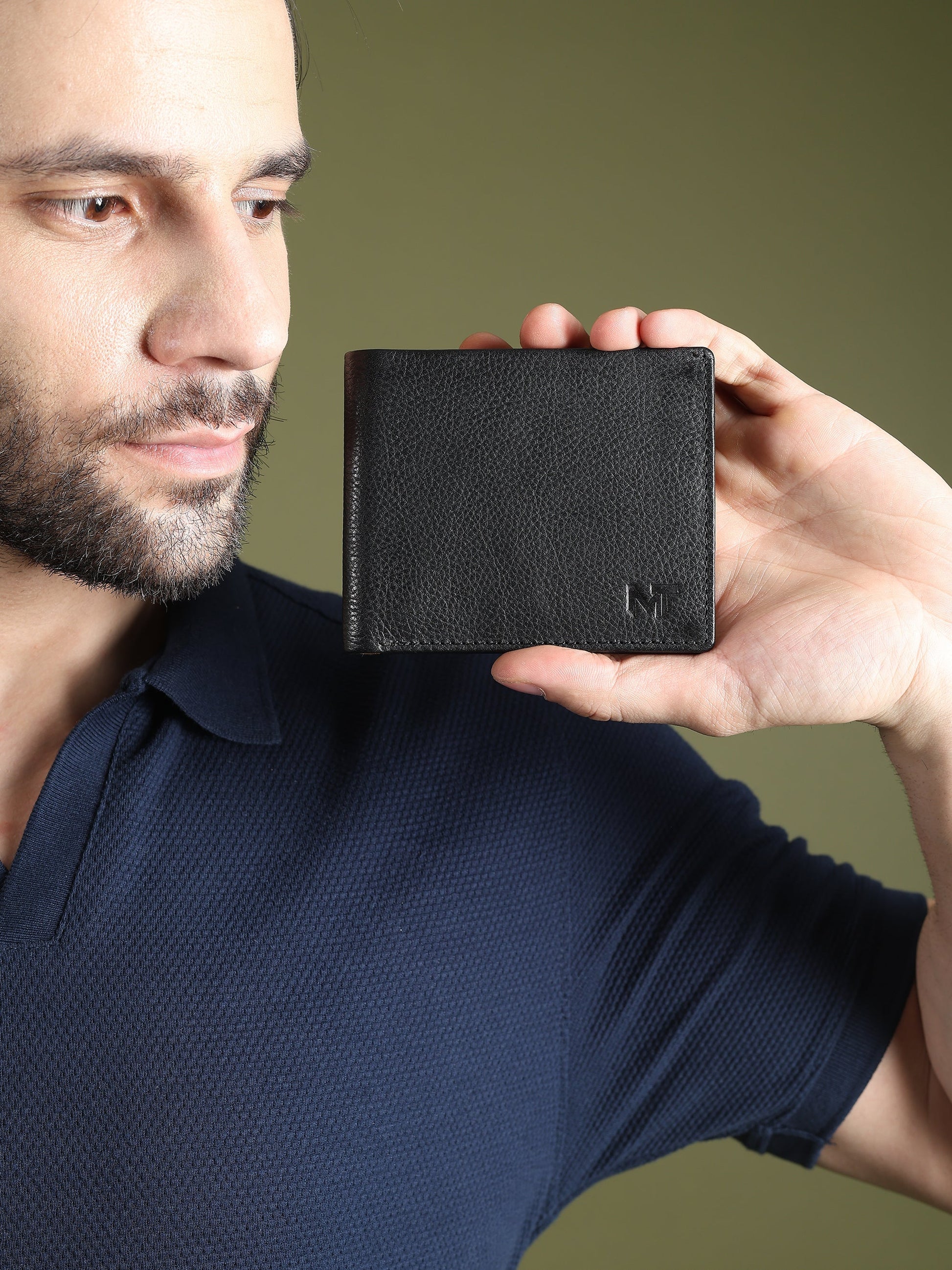 Black Minimal Contrast Wallet - Osadia Concept Store