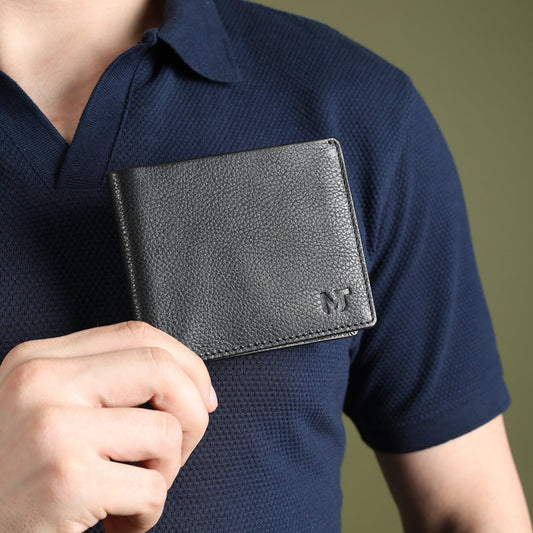 Black Minimal Contrast Wallet - Osadia Concept Store