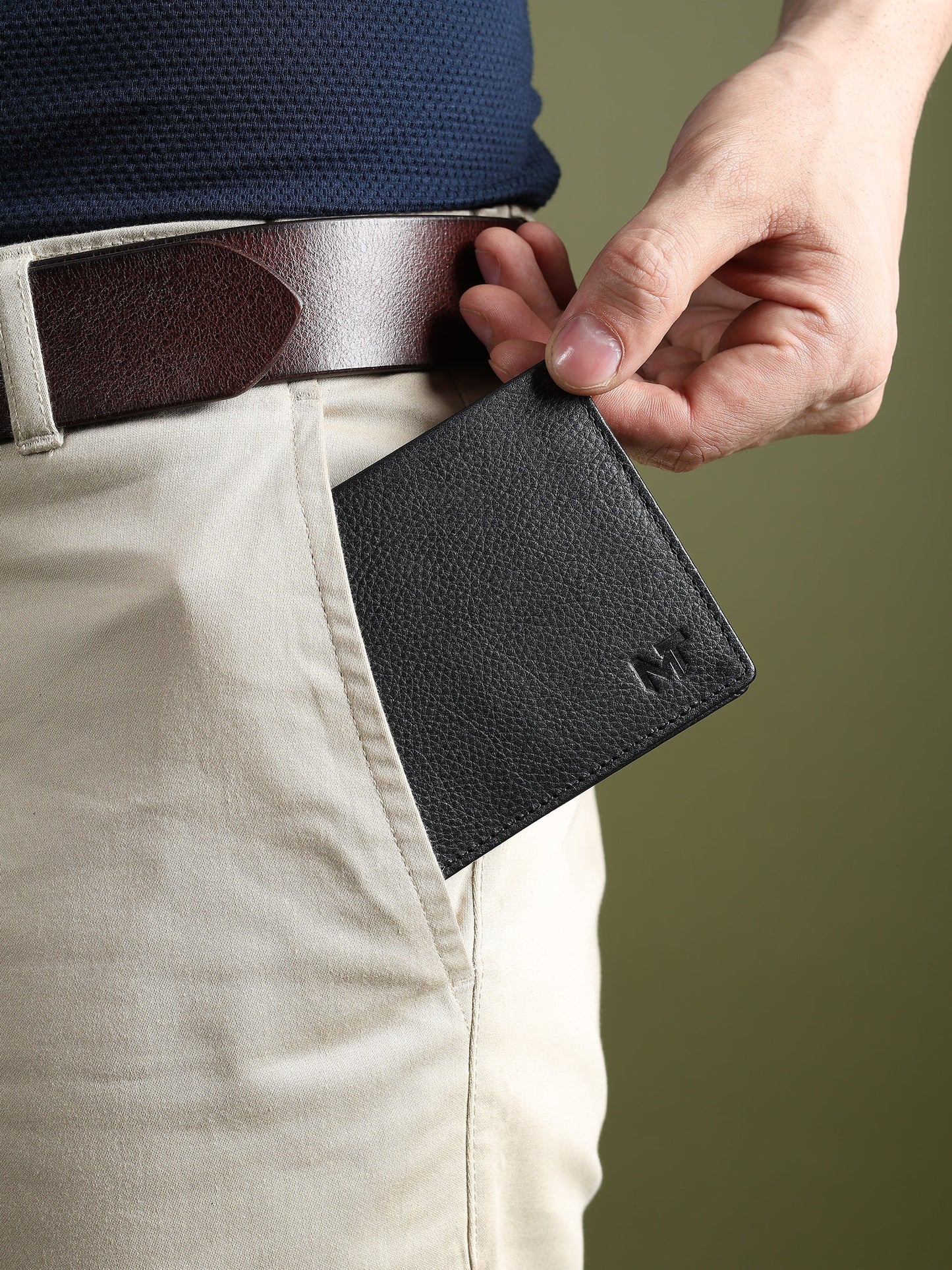 Black Minimal Contrast Wallet - Osadia Concept Store
