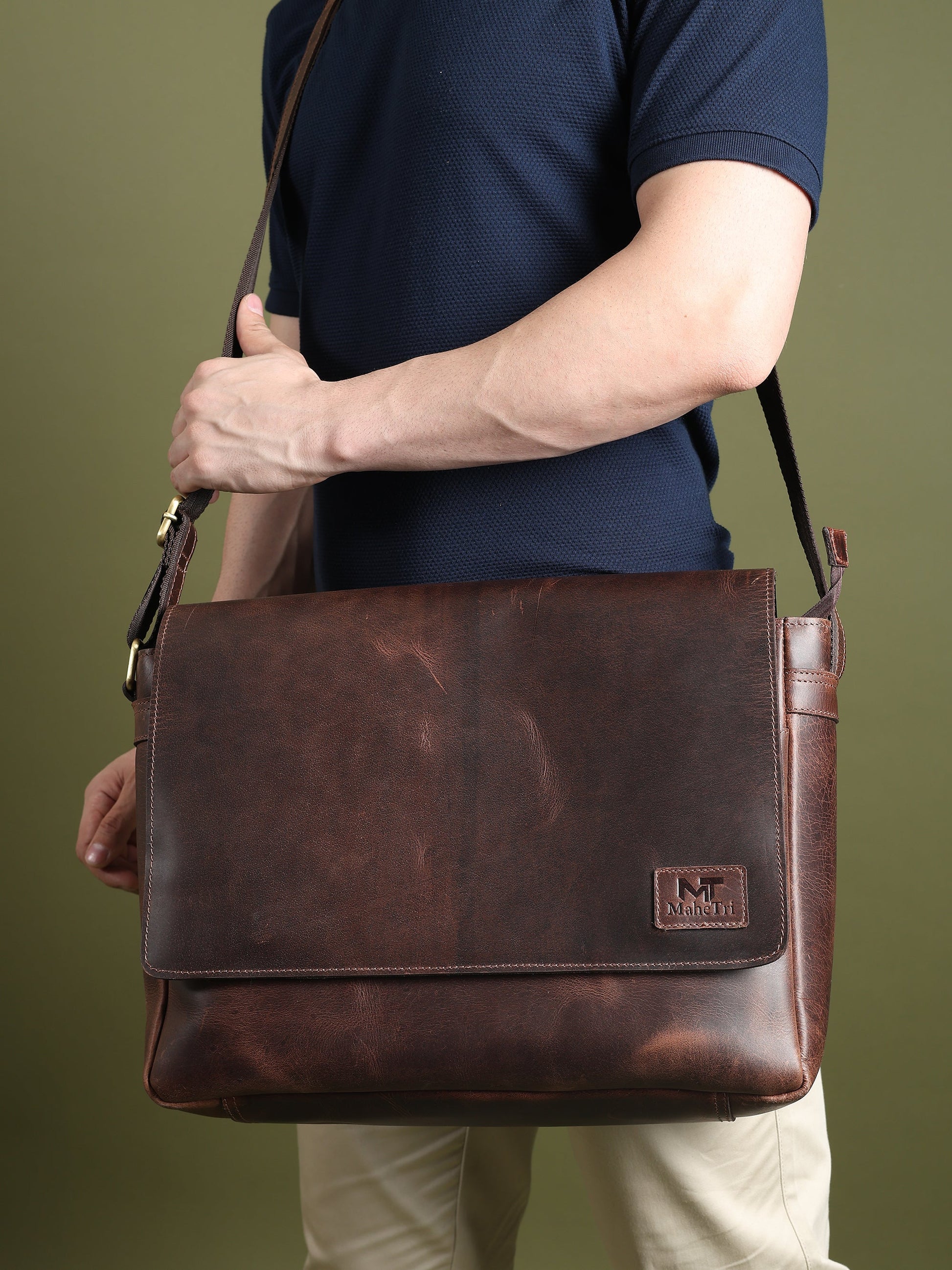 Genuine Sitka Leather Laptop Bag - Osadia Concept Store