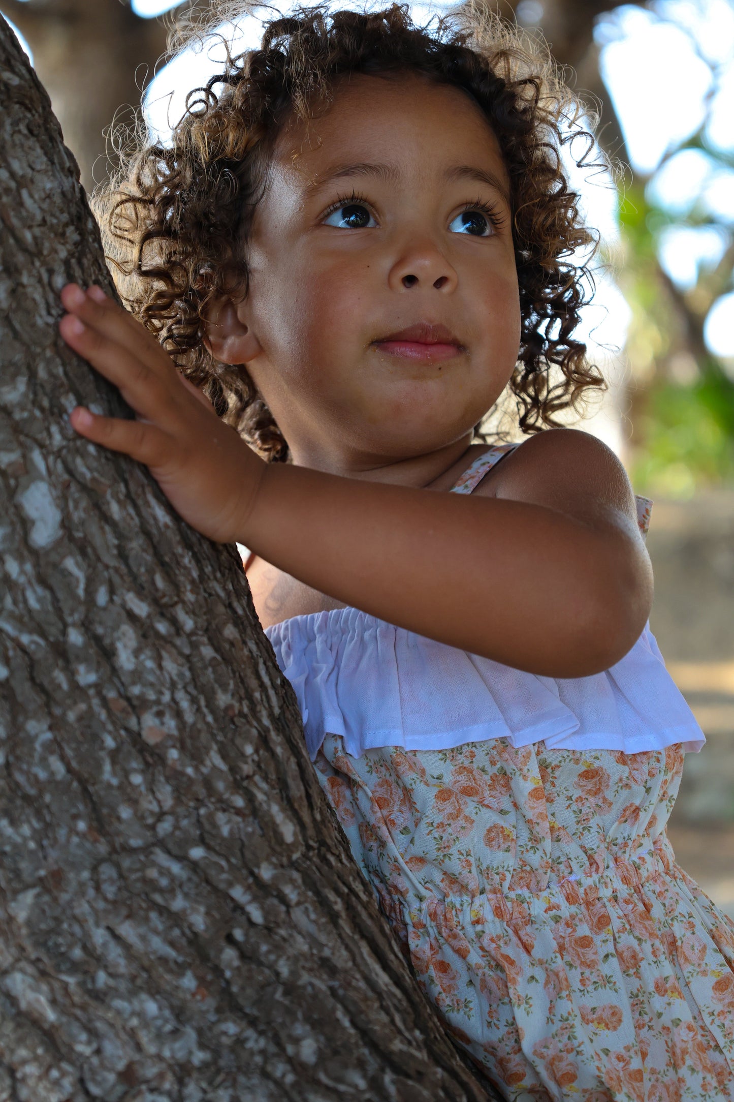 Maia Romper- Floraisons de corail