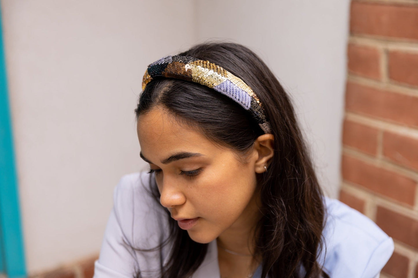 Metallic ZigZag Headband