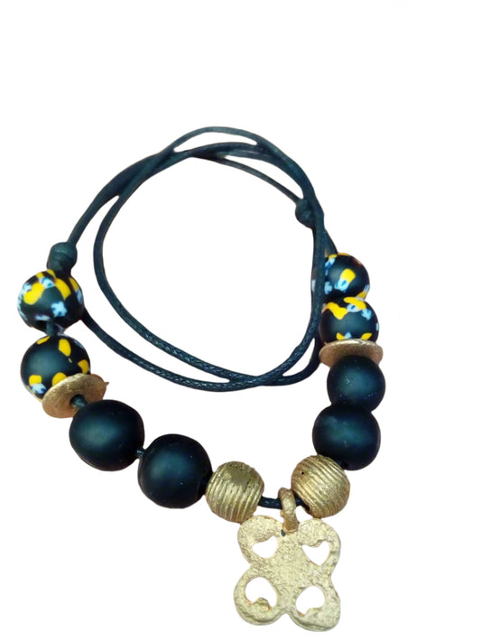 "Mpatapo" Adjustable Krobo Bead Necklace