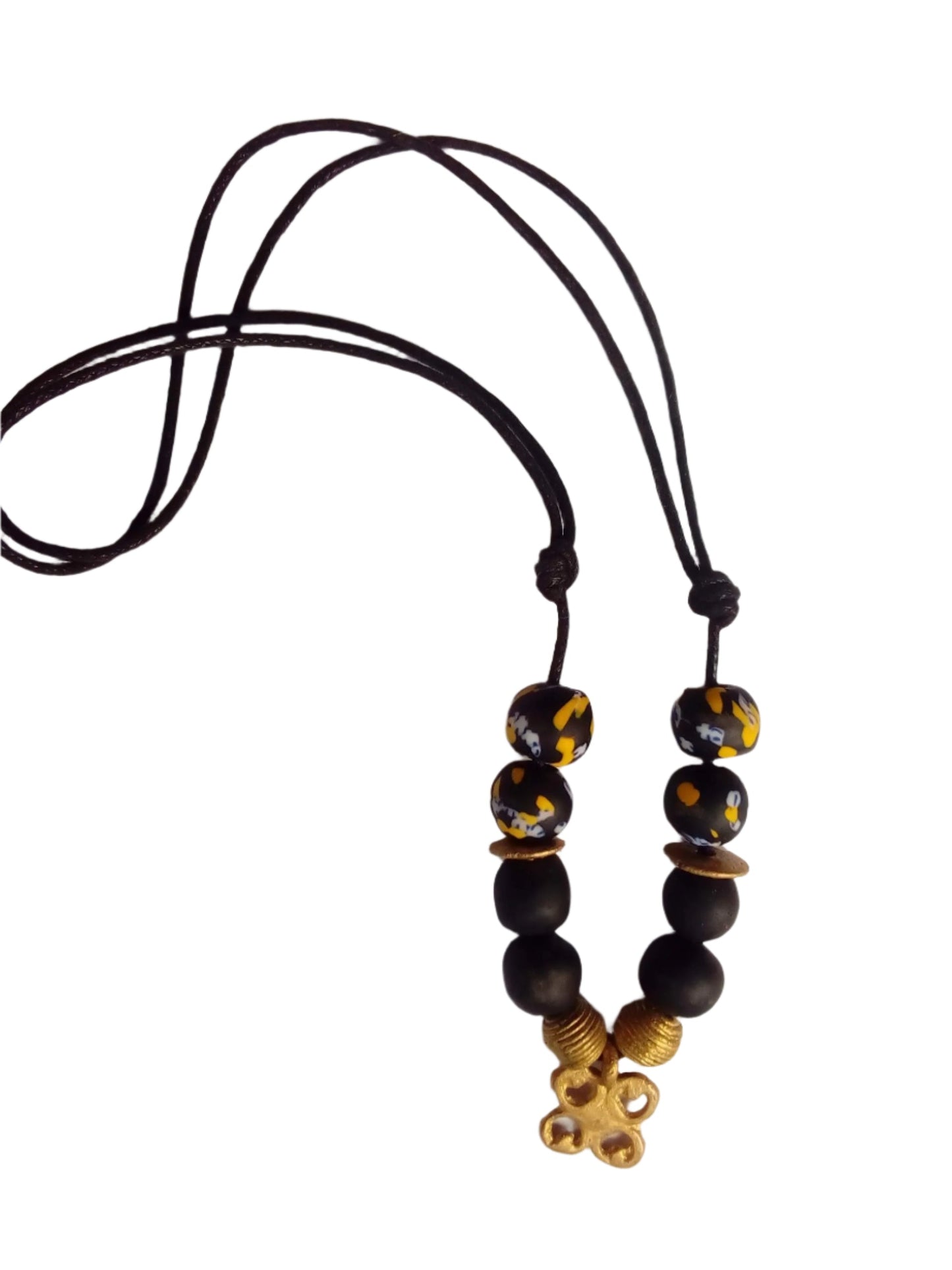 "Mpatapo" Adjustable Krobo Bead Necklace