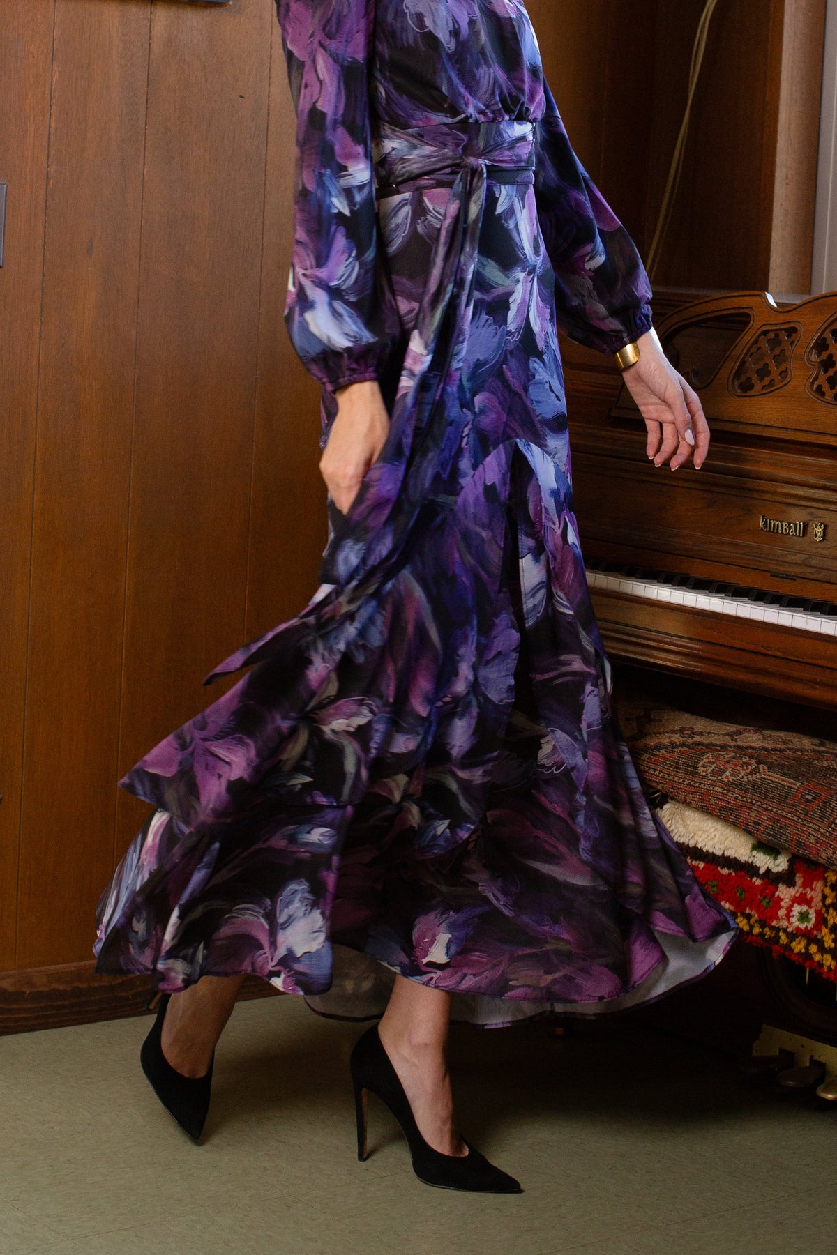 Jodi Skirt- Lavender Brushstrokes