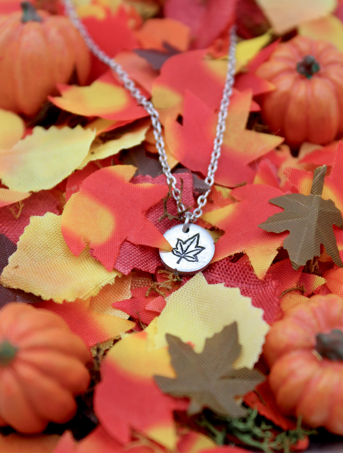 Seasons Necklace | Repurposed Aluminum Auto Part Scrap | Adjustable Stainless Steel Chain