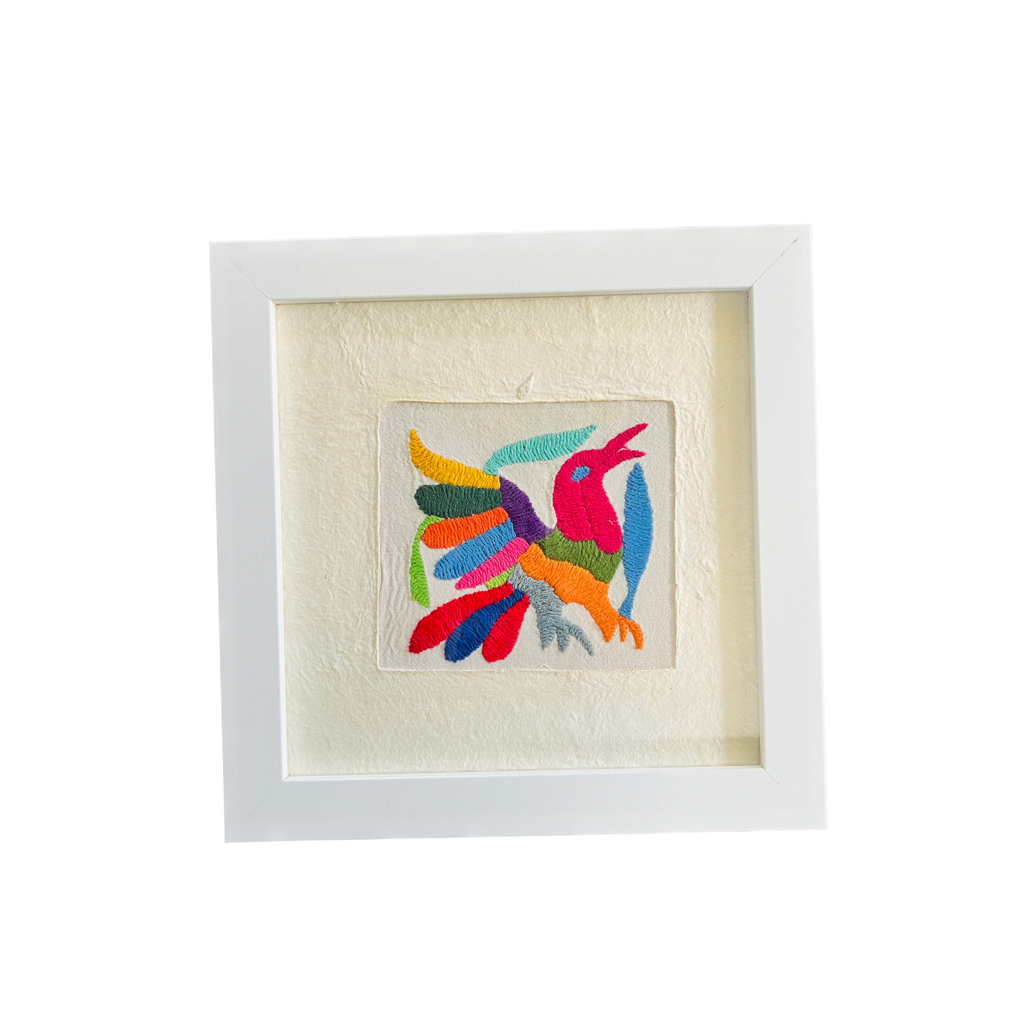 Otomí Amate Embroidered Assorted Art Textile Wall Decor Unframed - Mexico